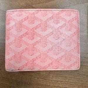 Goyard Pink Patterned Card Holder